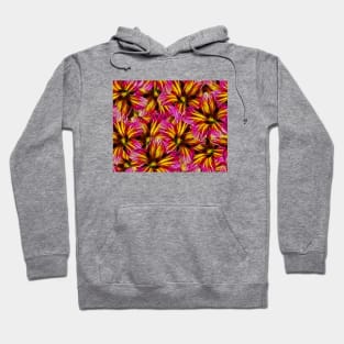 Pink & Yellow Floral Pattern Hoodie